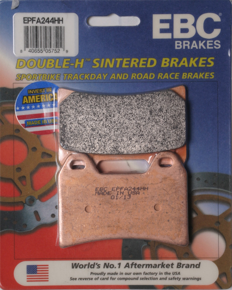 EBC Brakes EPFA Sintered Fast Street and Trackday Pads Front - EPFA244HH EBC Brakes EPFA Sintered Fast Street and Trackday Pads Front - EPFA244HH